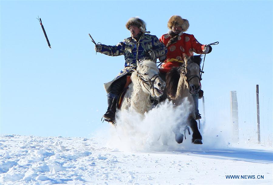 #CHINA-INNER MONGOLIA-XILINGOL-WINTER-HORSE(CN)