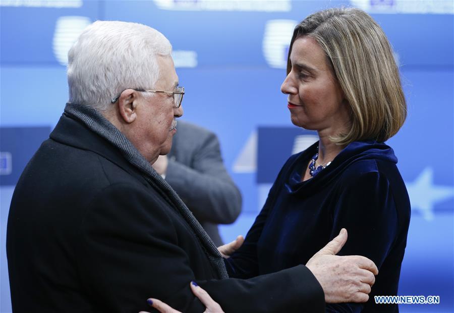 BELGIUM-BRUSSELS-EU-PALESTINE-ABBAS-VISIT