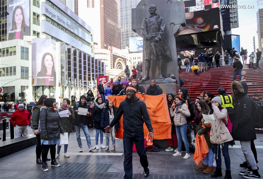 U.S.-NEW YORK-STUDENTS-NATIONAL SCHOOL WALKOUT-GUN VIOLENCE