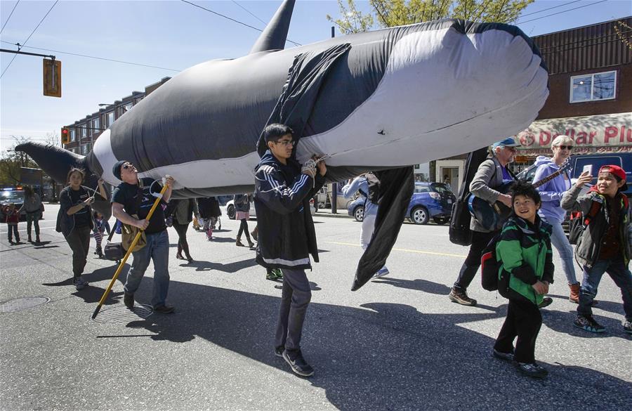 CANADA-VANCOUVER-EARTH DAY-PARADE