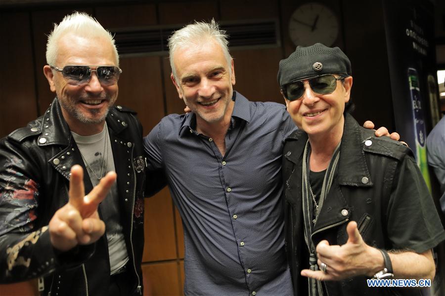 GREECE-ATHENS-GERMAN BAND-SCORPIONS-PRESS CONFERENCE