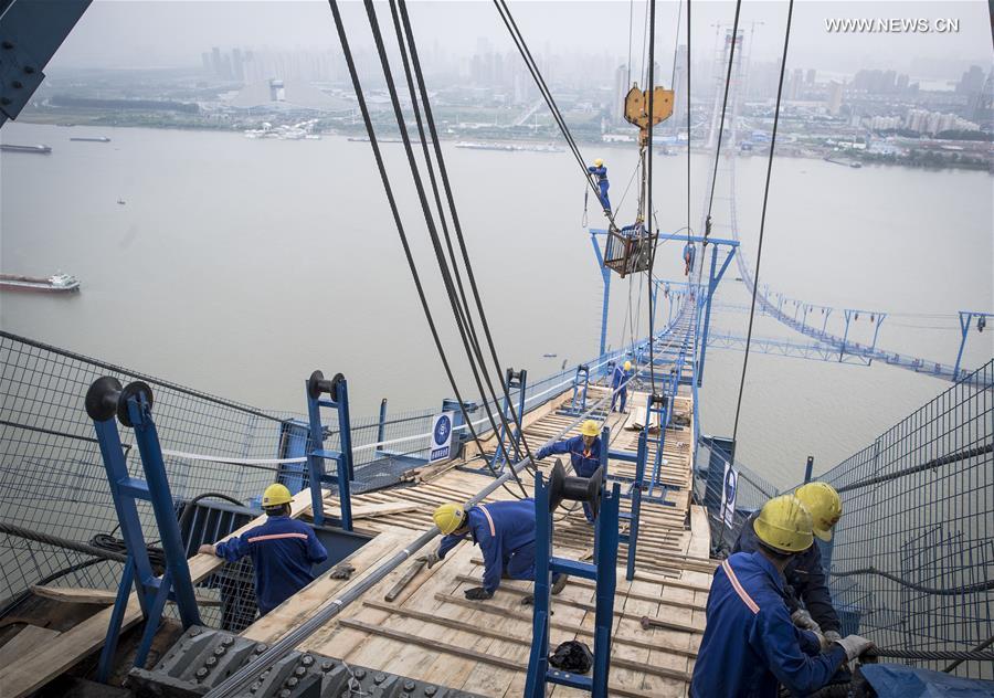 CHINA-HUBEI-WUHAN-BRIDGE-CONSTRUCTION (CN)