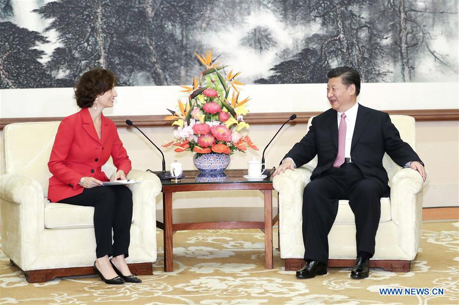 CHINA-BEIJING-XI JINPING-UNESCO-MEETING (CN)