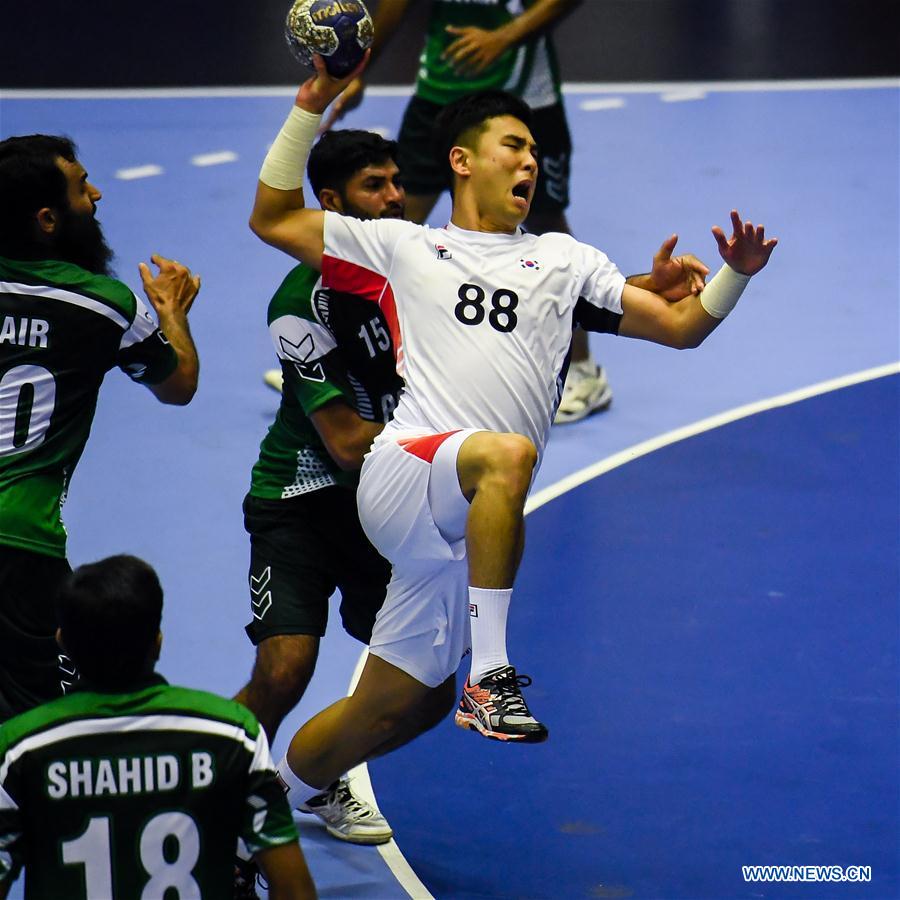 (SP)INDONESIA-JAKARTA-ASIAN GAMES-HANDBALL-SOUTH KOREA VS PAKISTAN