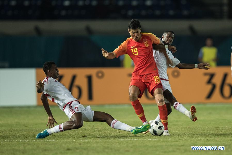 (SP)INDONESIA-BANDUNG-ASIAN GAMES-MEN'S FOOTBALL-CHINA VS UNITED ARAB EMIRATES