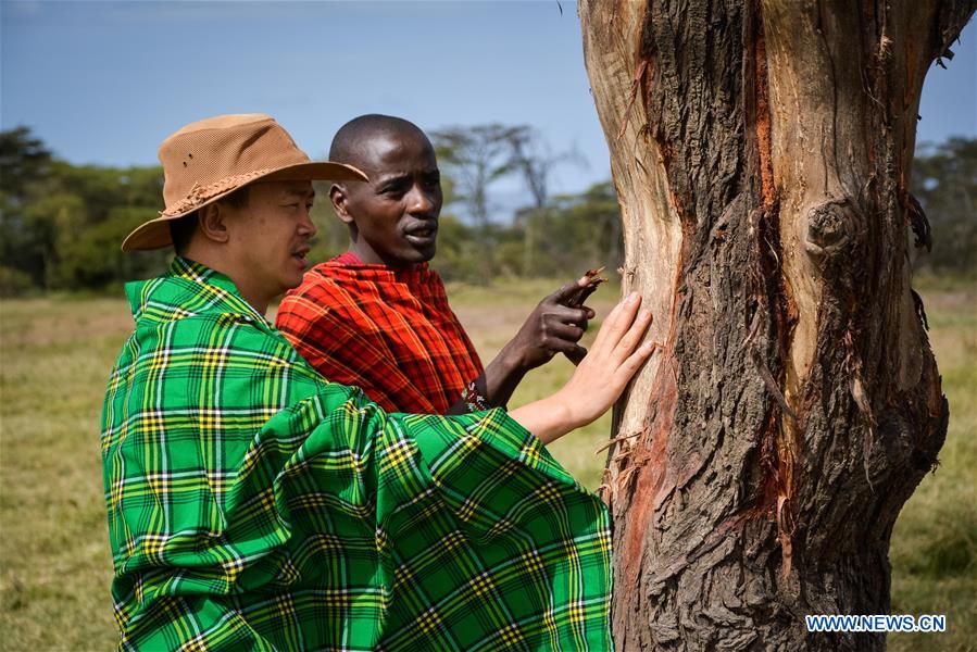 KENYA-MAASAI MARA-CHINESE WILDLIFE CONSERVATIONIST