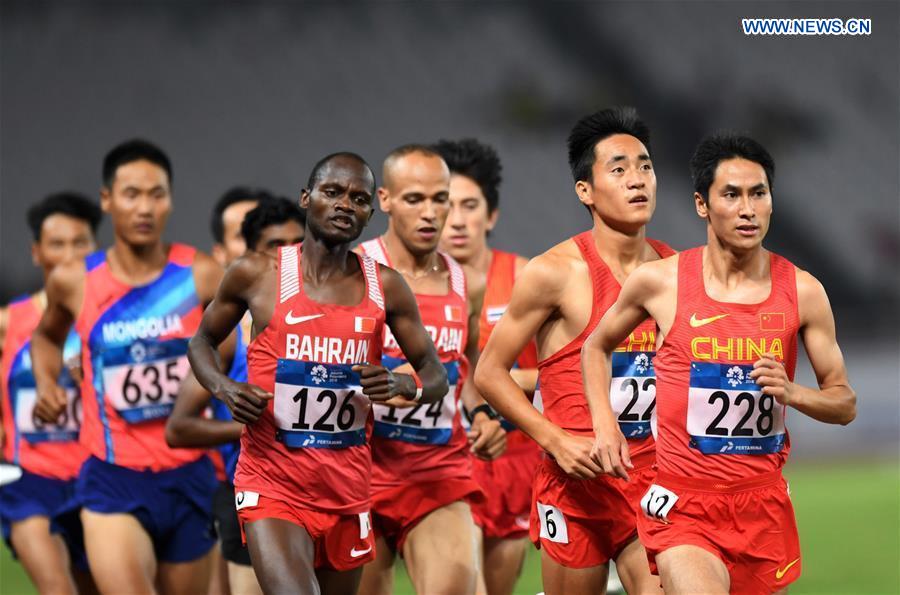 (SP)INDONESIA-JAKARTA-ASIAN GAMES-ATHLETICS-MEN'S 10000M FINAL