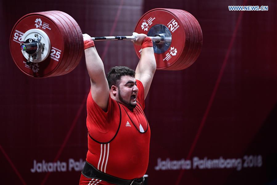 (SP)INDONESIA-JAKARTA-ASIAN GAMES-WEIGHTLIFTING-MEN'S +105KG