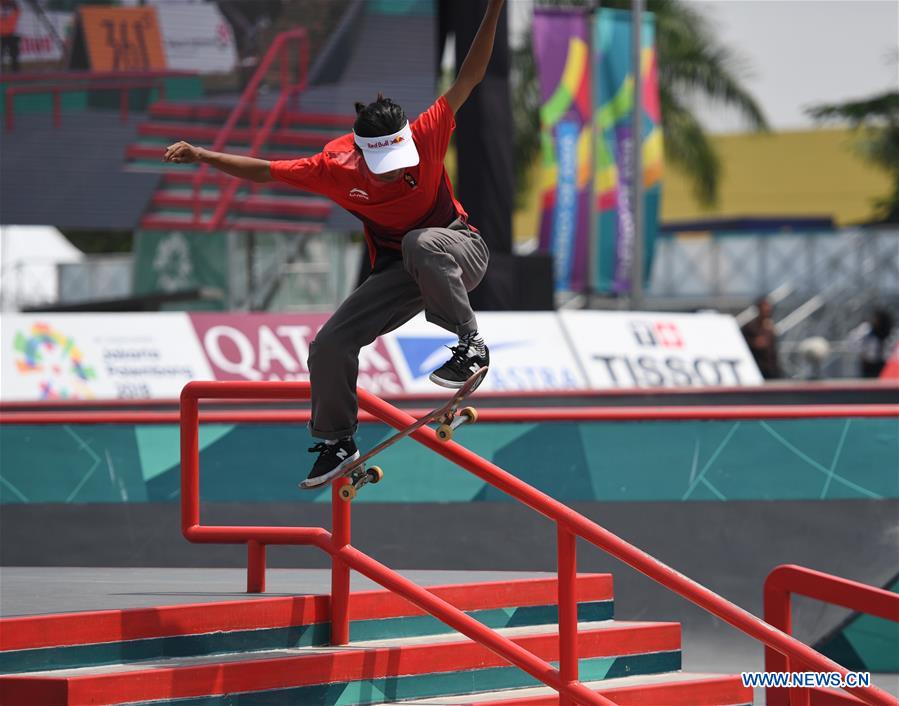 (SP)INDONESIA-PALEMBANG-ASIAN GAMES-SKATEBOARD