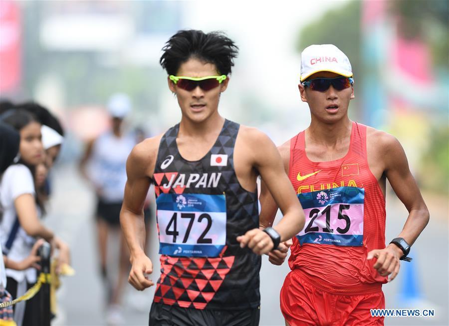 (SP)INDONESIA-JAKARTA-ASIAN GAMES-ATHLETICS-RACE WALK