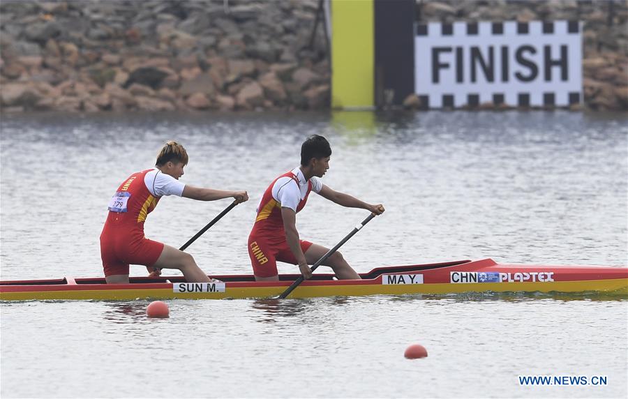 (SP)INDONESIA-PALEMBANG-ASIAN GAMES-WOMEN'S CANOE DOUBLE