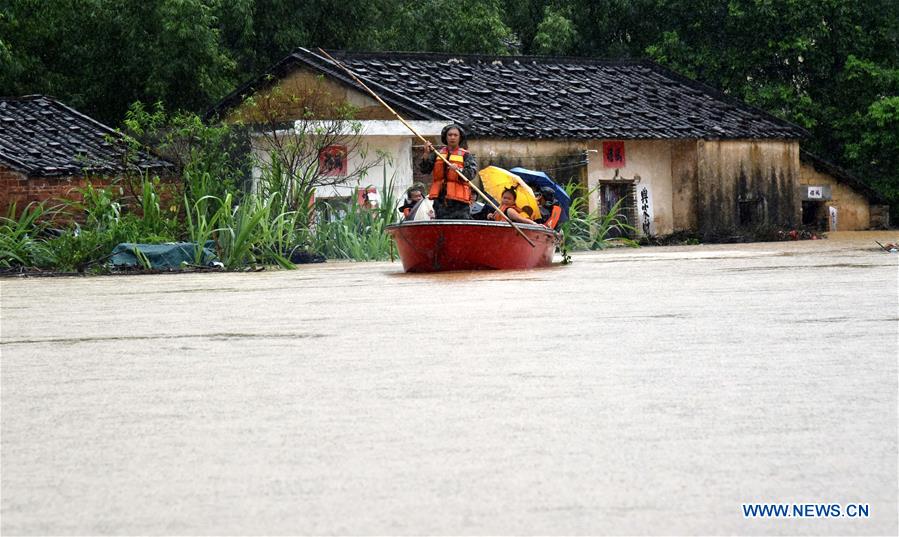 CHINA-GUANGDONG-YANGCHUN-TYPHOON MANGKHUT-FLOOD (CN)