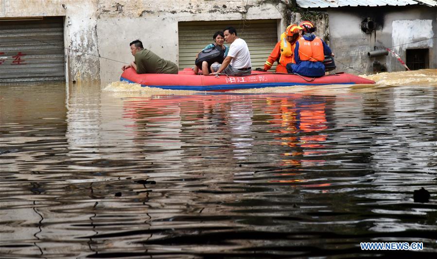 CHINA-GUANGDONG-TYPHOON MANGKHUT-FLOOD (CN)