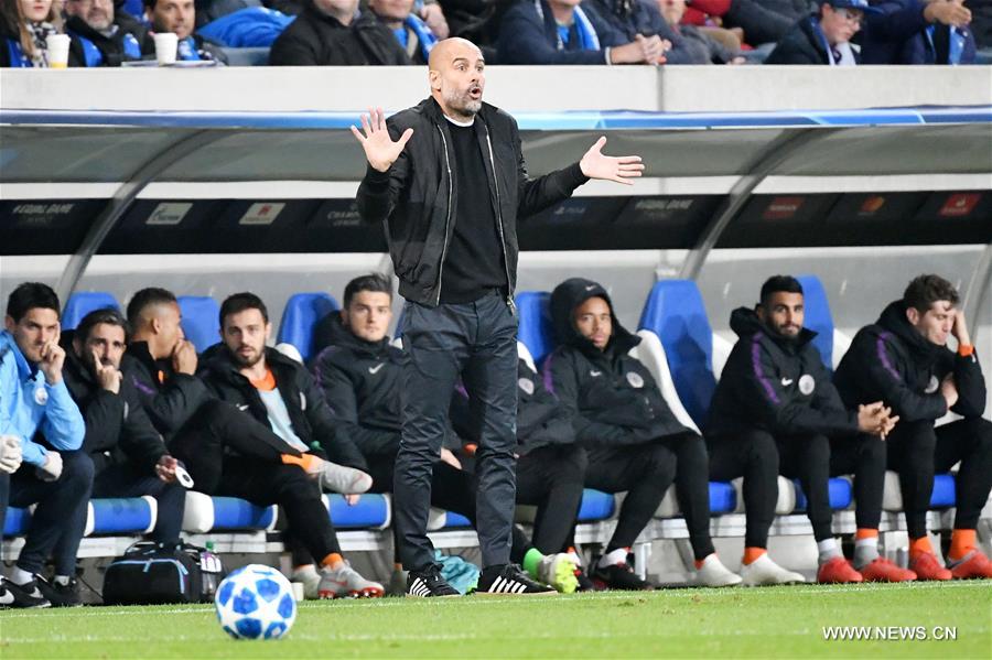 (SP)GERMANY-SINSHEIM-UEFA CHAMPIONS LEAGUE-MANCHESTER CITY VS HOFFENHEIM