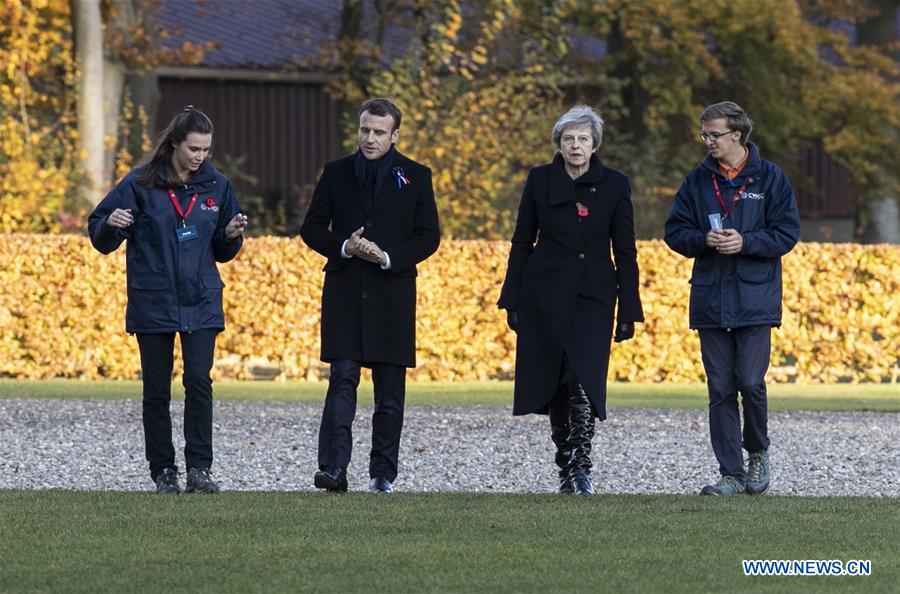 FRANCE-THIEPVAL-MACRON-BRITAIN-MAY-VISIT