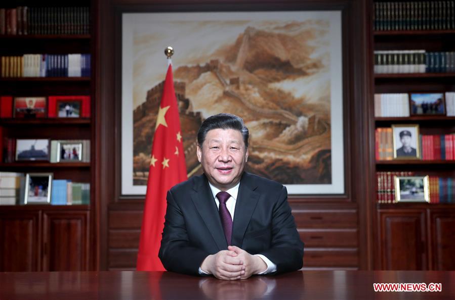 CHINA-BEIJING-XI JINPING-NEW YEAR SPEECH (CN)