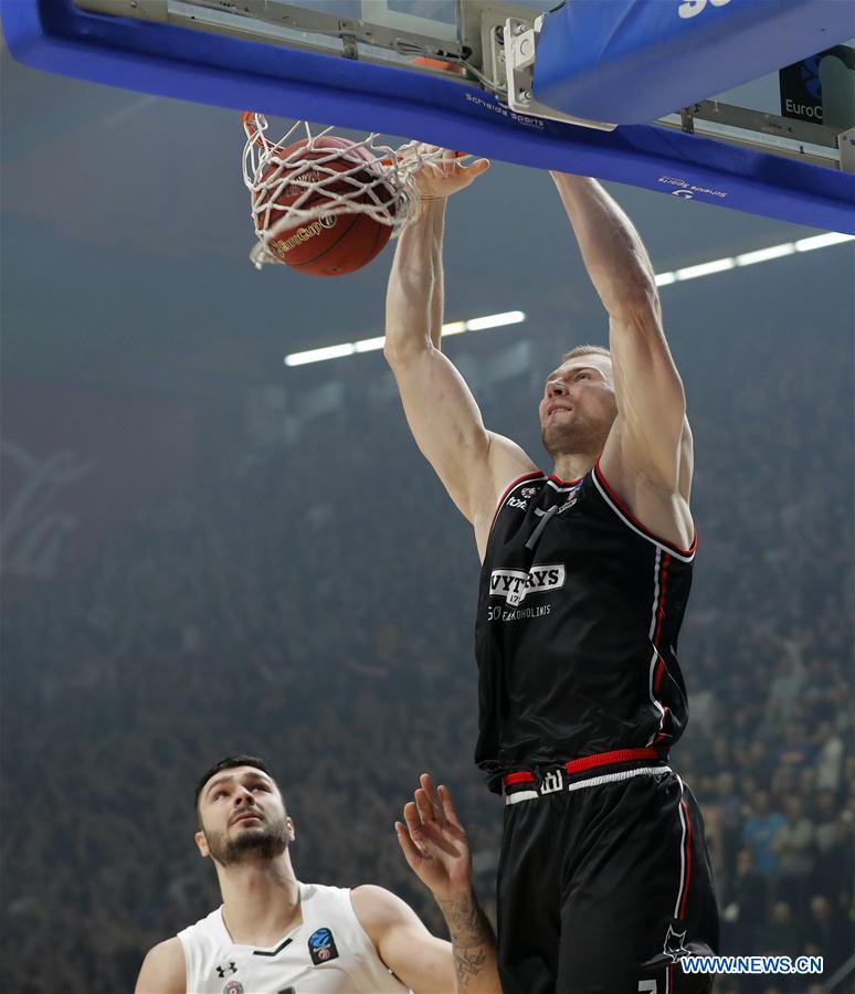 (SP)SERBIA-BELGRADE-BASKETBALL-EUROCUP-PARTIZAN VS RYTAS