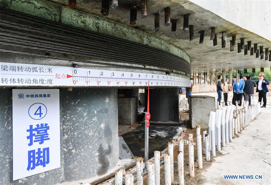 CHINA-GUANGDONG-QINGYUAN-SWIVEL BRIDGE-ROTATION (CN)