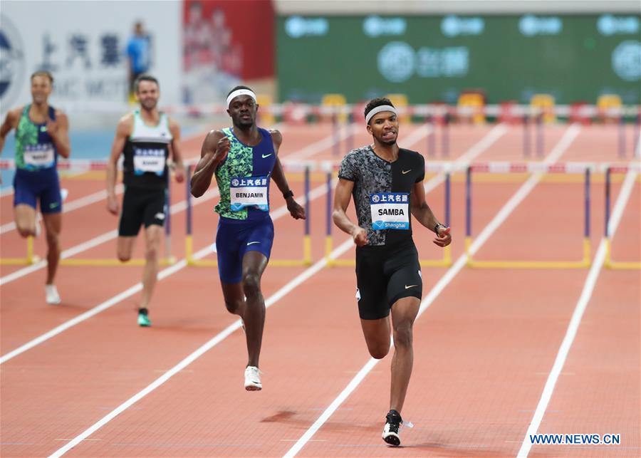 (SP)CHINA-SHANGHAI-ATHLETICS-IAAF-DIAMOND LEAGUE-MEN'S 400M HURDLES (CN)