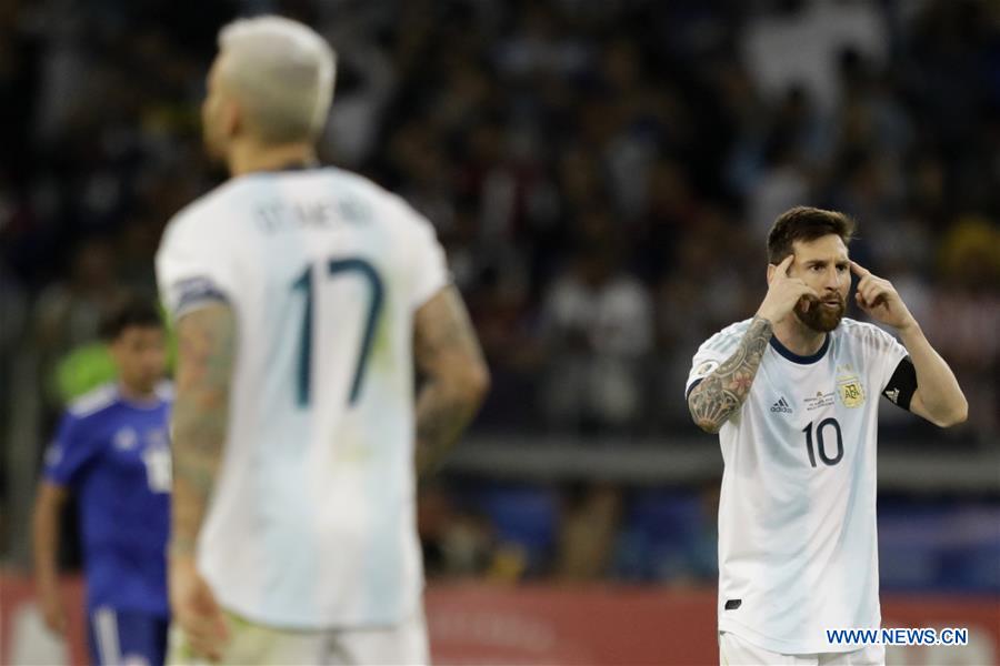 (SP)BRAZIL-BELO HORIZONTE-COPA AMERICA 2019-ARGENTINA VS PARAGUAY 