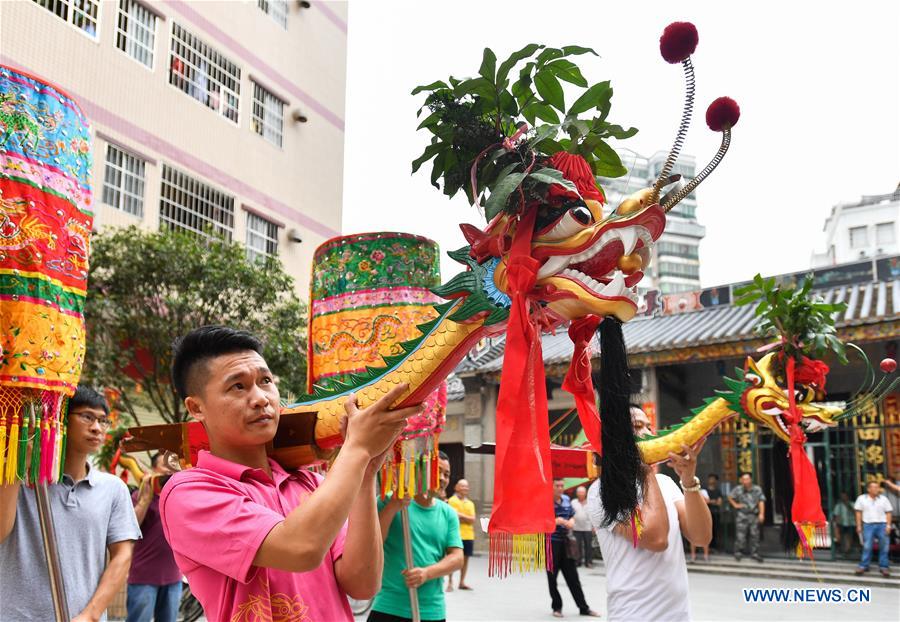 (SP)CHINA-GUANGZHOU-DRAGON BOAT-CHEBEI VILLAGE(CN)