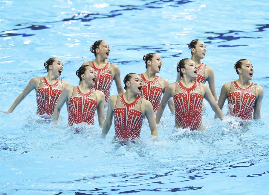 (SP)SOUTH KOREA-GWANGJU-FINA WORLD CHAMPIONSHIPS-ARTISTIC SWIMMING-WOMEN'S TEAM TECHNICAL FINAL