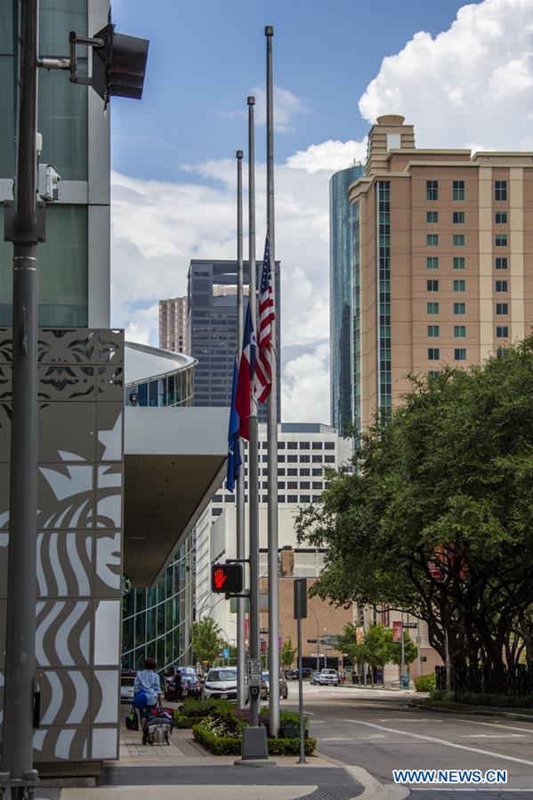 U.S.-HOUSTON-FLAG-HALF-STAFF-MASS SHOOTINGS