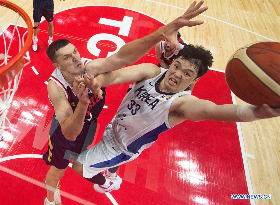 (SP)CHINA-WUHAN-BASKETBALL-FIBA WORLD CUP-GROUP B-KOR VS RUS (CN)