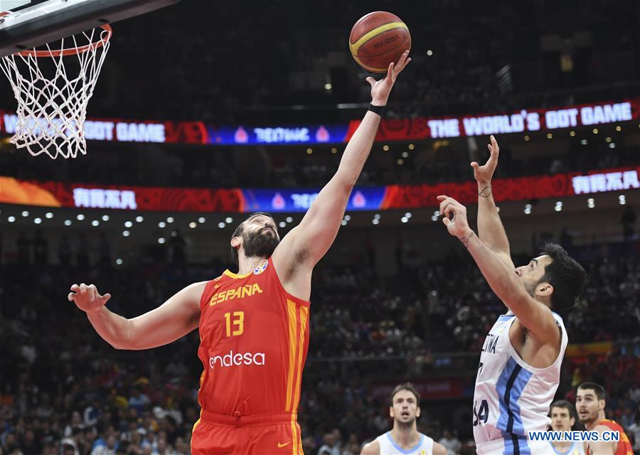 (SP)CHINA-BEIJING-BASKETBALL-FIBA WORLD CUP-ESP VS ARG (CN)