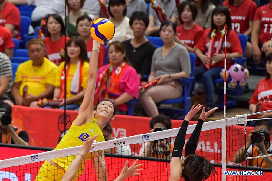 (SP)JAPAN-YOKOHAMA-VOLLEYBALL-WOMEN'S WORLD CUP-CHN VS JPN