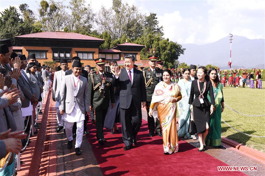 NEPAL-KATHMANDU-CHINA-XI JINPING-FAREWELL CEREMONY