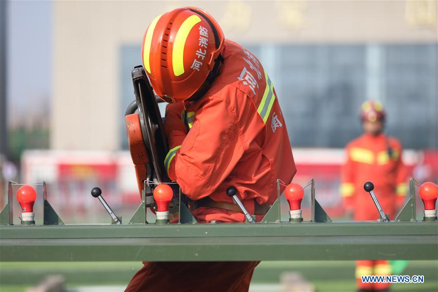 CHINA-HEBEI-HENGSHUI-FIREFIGHTER-DRILL (CN)