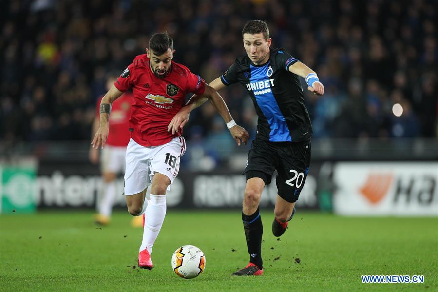 (SP)BELGIUM-BRUGES-EUROPA LEAGUE-CLUB BRUGGE VS MAN. UTD.