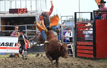 Rodeo show of 2018 Int'l Plowing Match and Rural Expo held in Canada