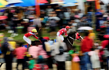 Traditional horse ride held at Bukittinggi region, Indonesia